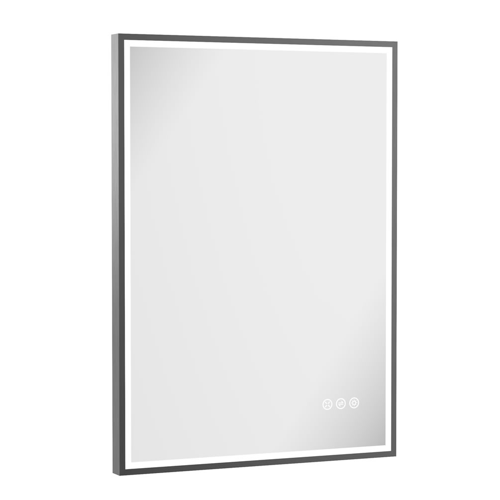 Cutout image of Crosswater MPRO 500 x 700mm Slate LED Mirror